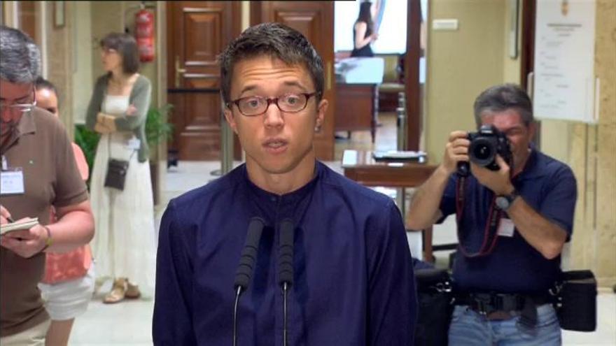 Errejón: "Si Rajoy busca apoyos, no debe llamara a la puerta de Unidos Podemos"