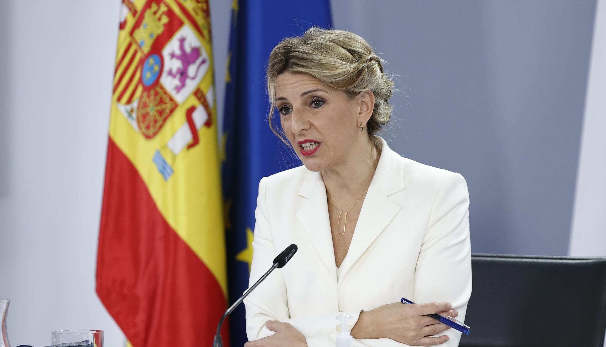 La vicepresidenta segunda, Yolanda Díaz