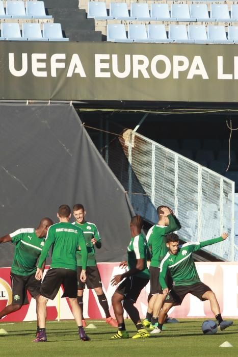 Así fue el entrenamiento del Panathinaikos en Vigo