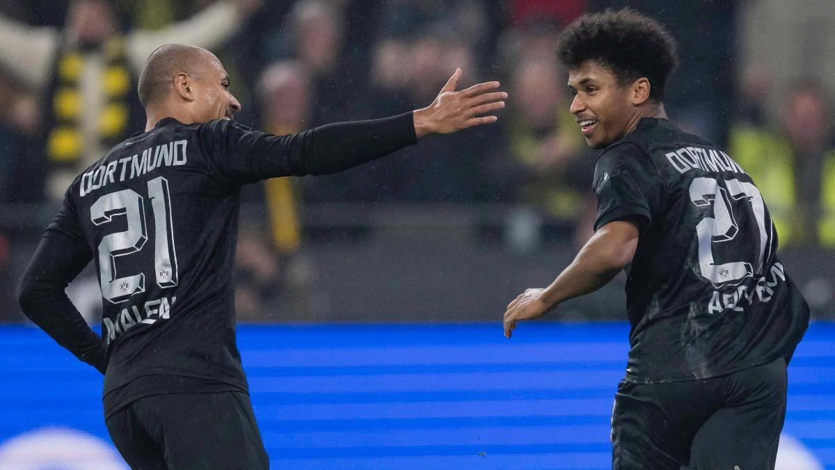 Adeyemi y Malen encarrilaron el duelo para el Dortmund