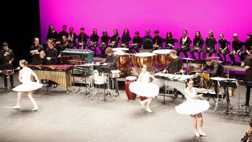 El Conservatorio agita las baquetas en el Jovellanos