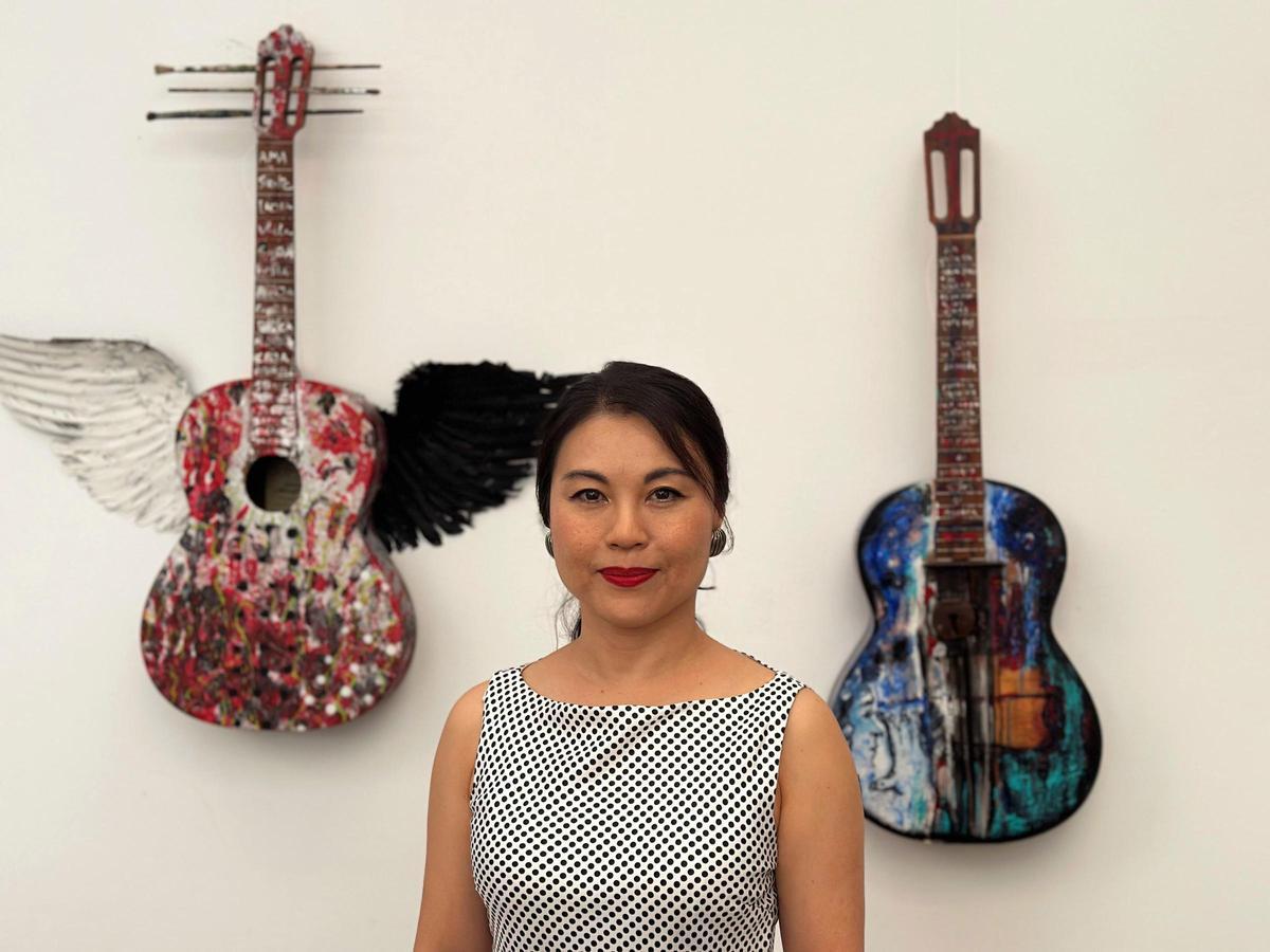 La Yunko posa en el Museo del Baile Flamenco en Sevilla.