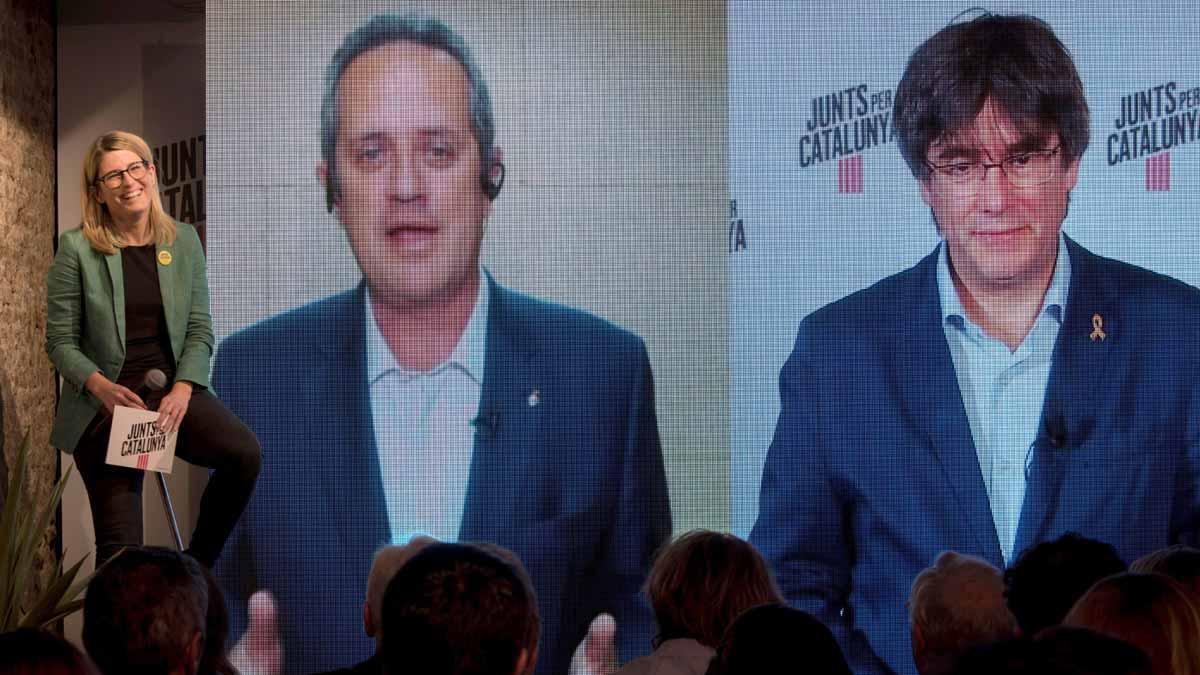 Videoconferencia entre Puigdemont y Forn