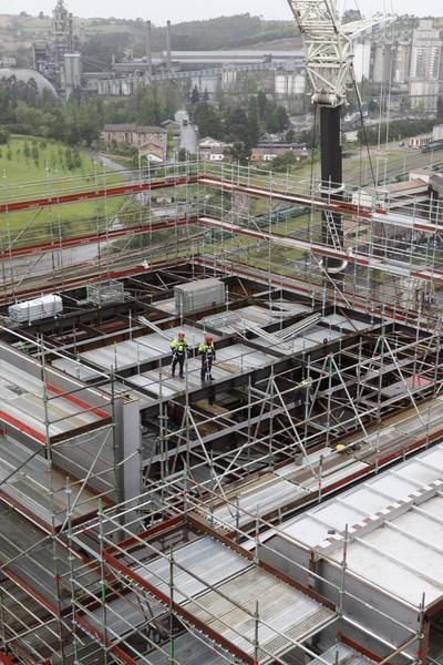 Obras de mantenimiento en la térmica de Aboño