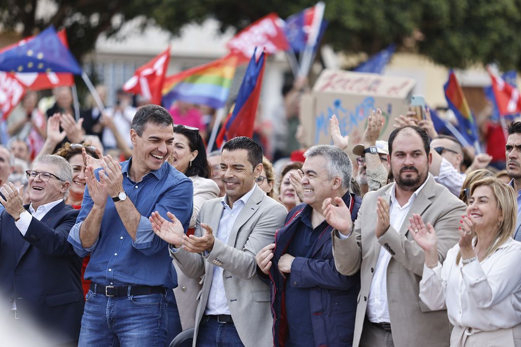 Visita de Pedro Sánchez en Los Alcázares