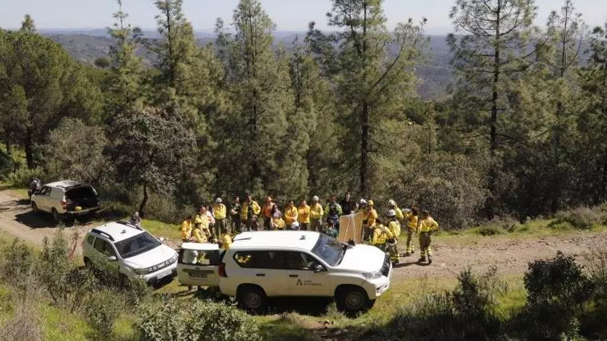 Formación contra incendios en Los Villares