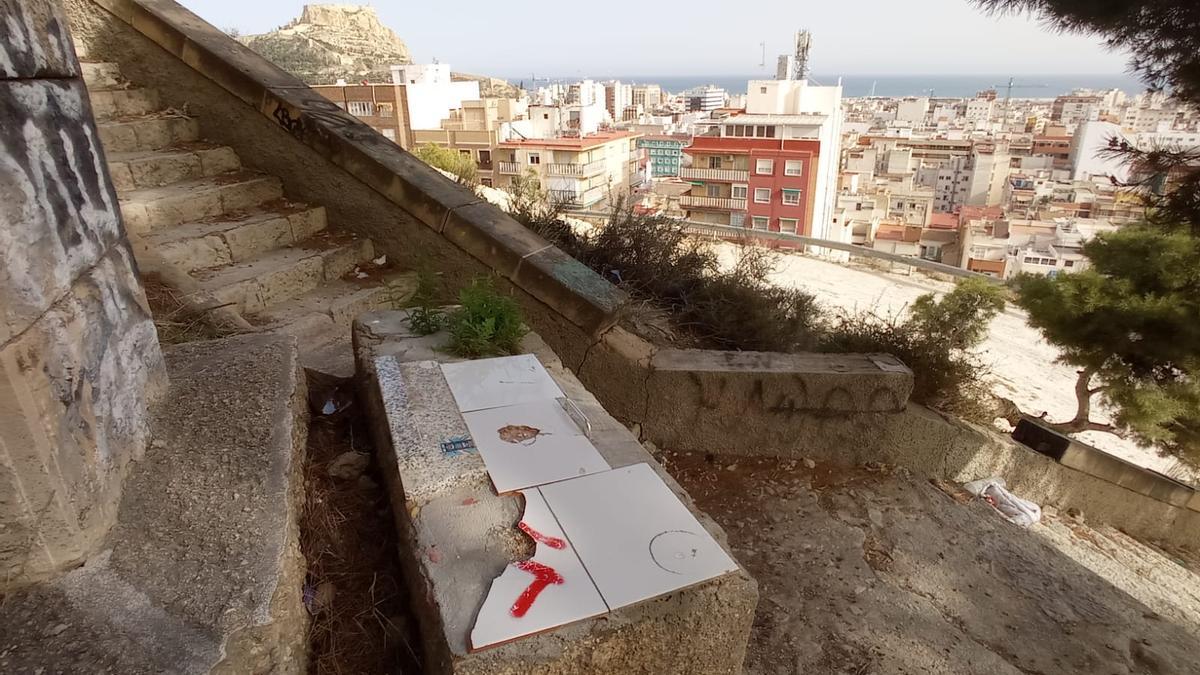 Imagen del entorno del castillo de San Fernando facilitada por Unidas Podemos