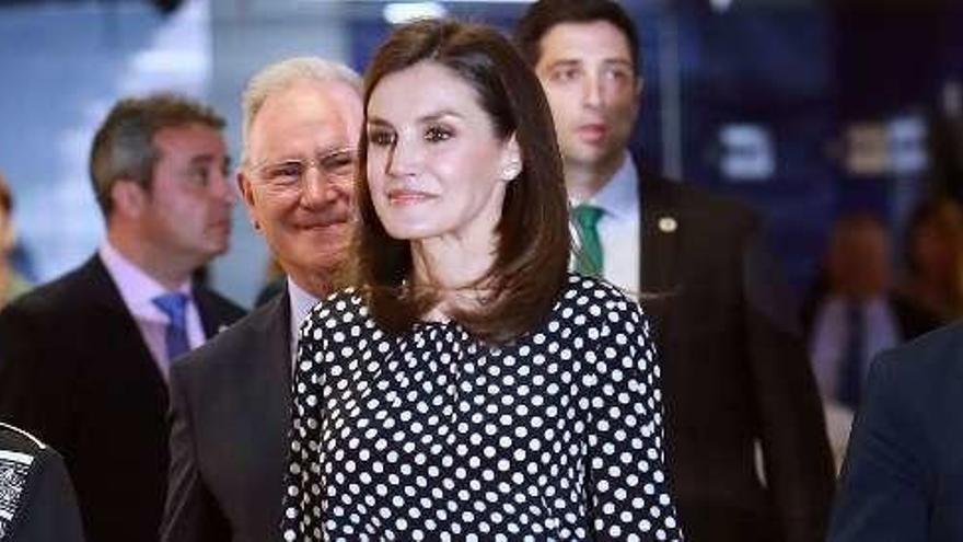 La reina Letizia, en el acto de ayer. // Europa Press