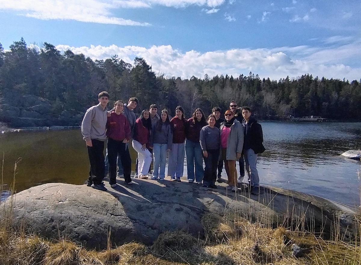 Alumnos del IES La Azucarera de Zaragoza visitan Suecia en un intercambio.