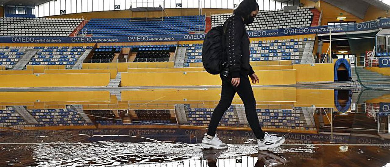 El Palacio de los Deportes, durante su última inundación. | Luisma Murias