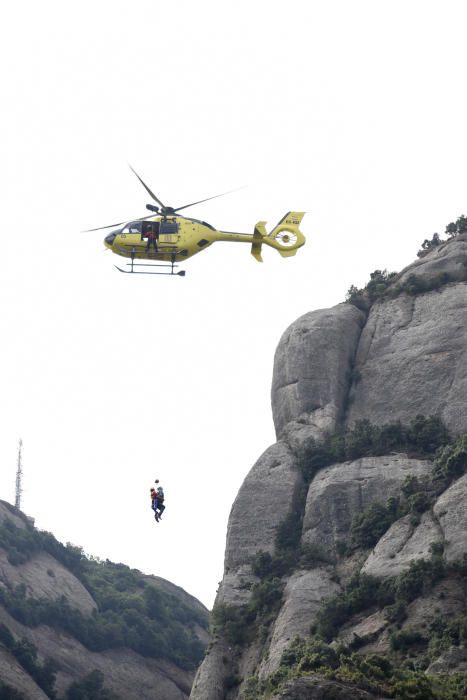 Simulacre de rescat a Montserrat