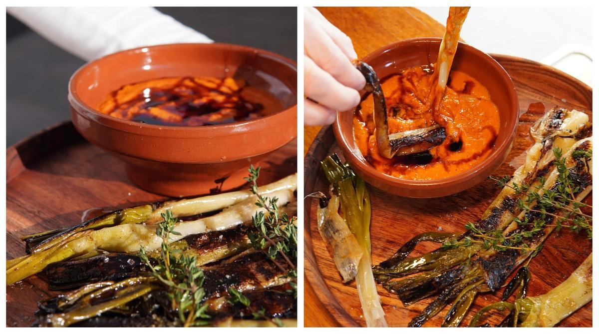 Imágenes de la calçotada que preparan en Barriga.