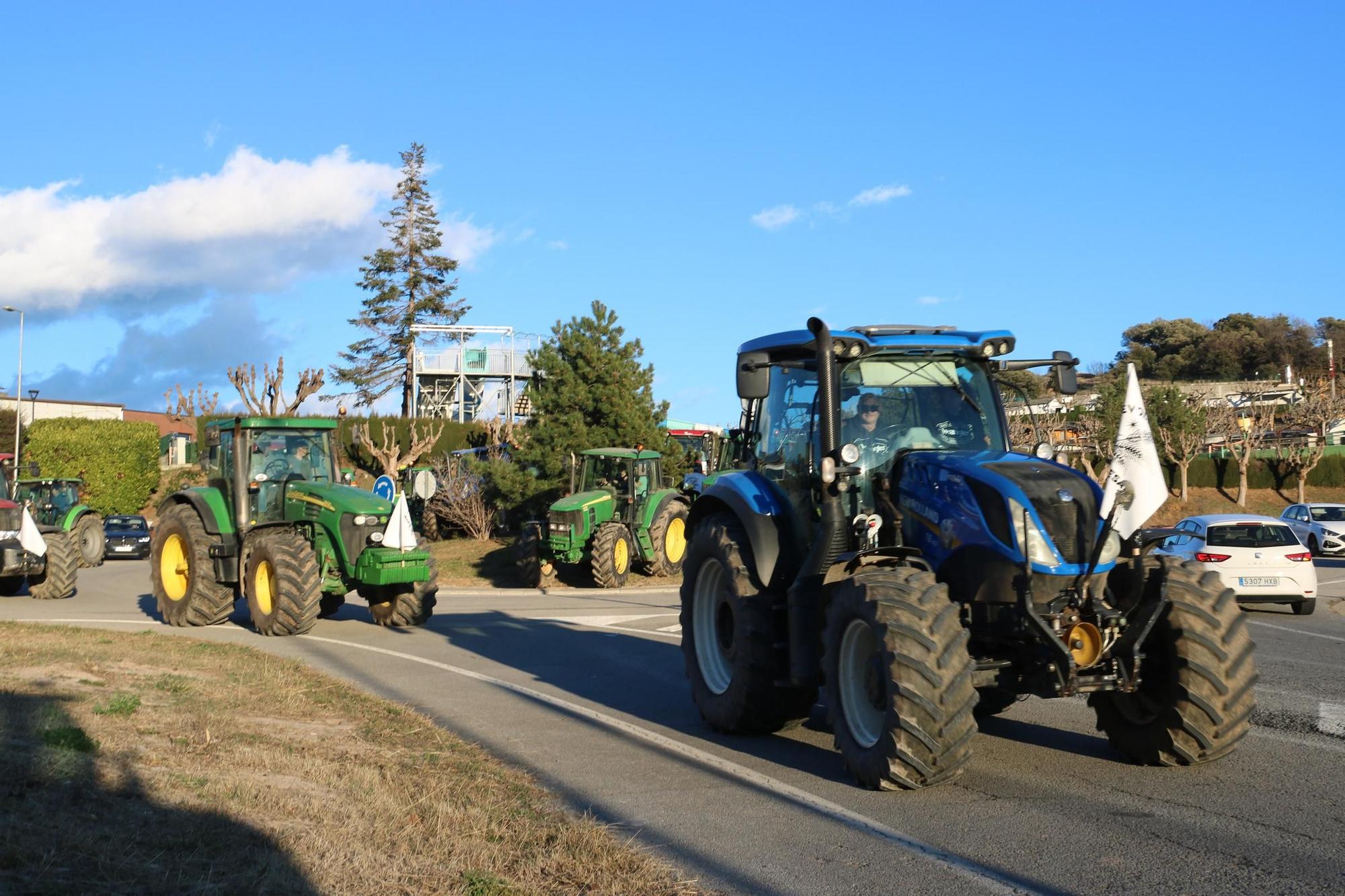 Tractorada de Berga a Guardiola de Berguedà a la C-16