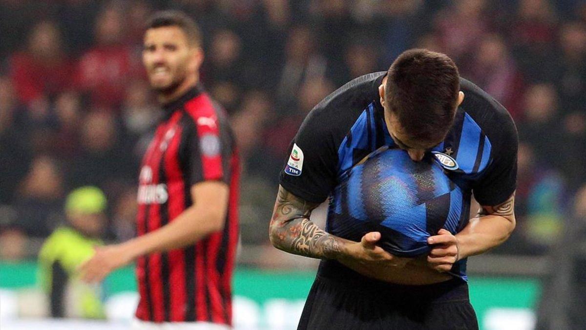 Matías Vecino abrió la lata para el Inter en el 'derby della Madonnina'