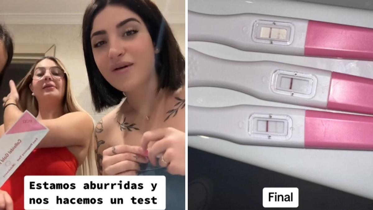 Polémica por el &quot;juego&quot; de tres amigas en TikTok: &quot;Estamos aburridas y nos hacemos un test de embarazo&quot;