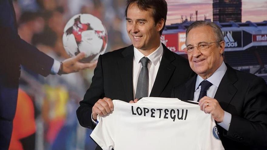 Florentino, en guerra contra todos en la presentación de Lopetegui