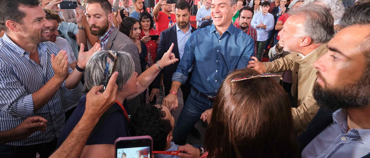 Mitin de Pedro Sánchez en Tenerife