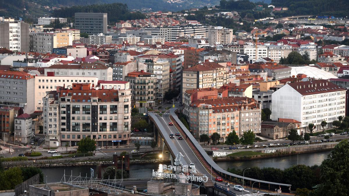 Vista de la ciudad de Pontevedra