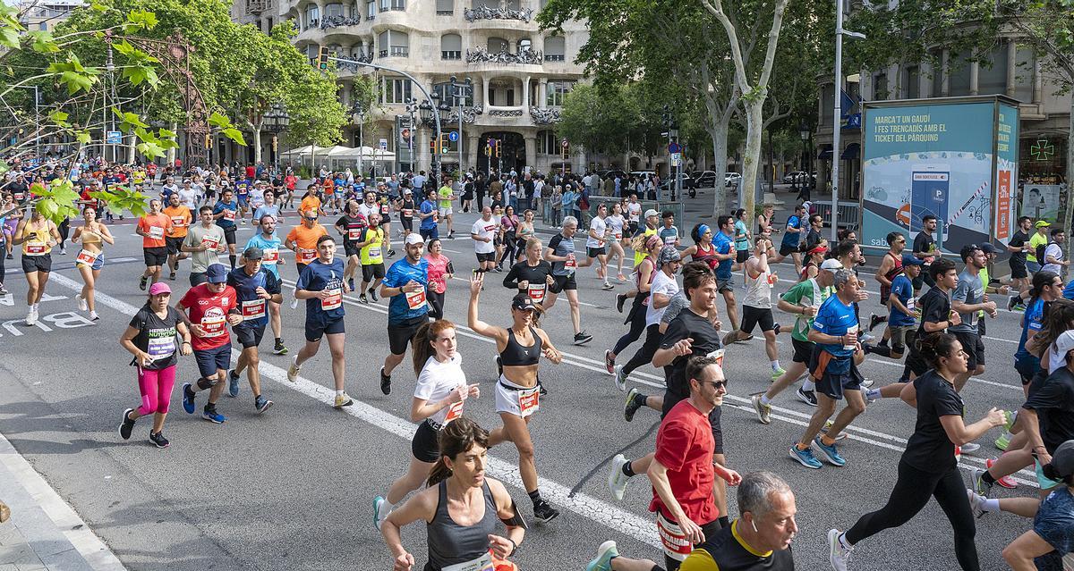 La Cursa de El Corte Inglés por el Passeig de Gràcia