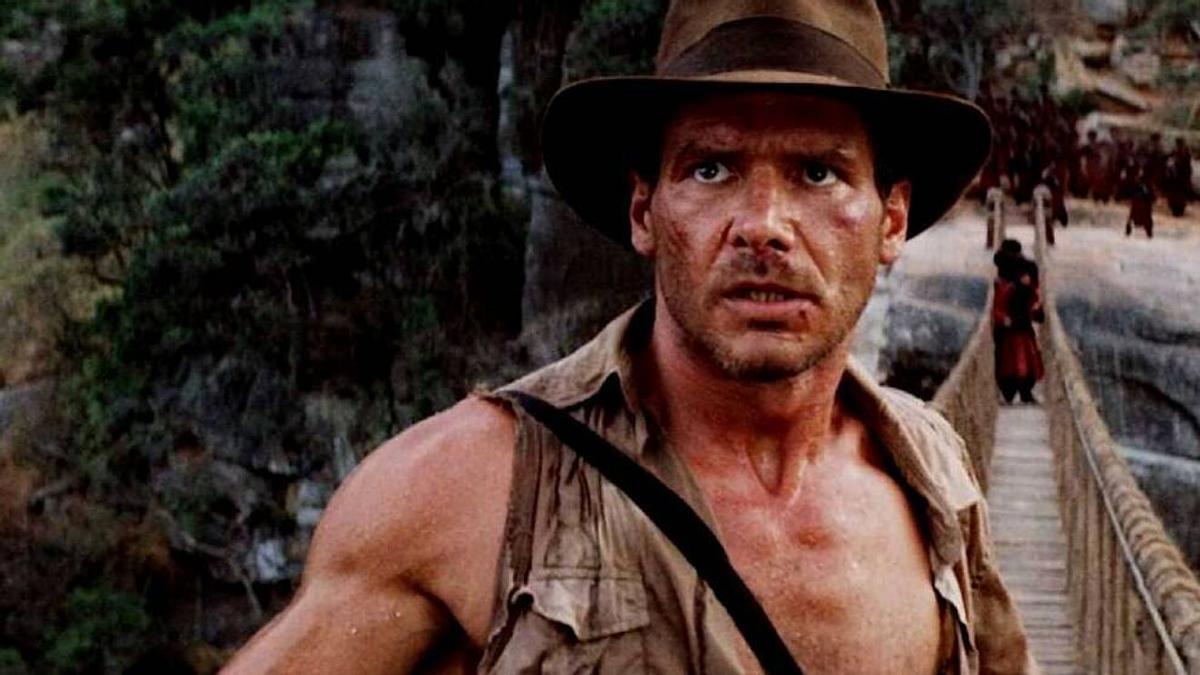 Harrison Ford como Indiana Jones.