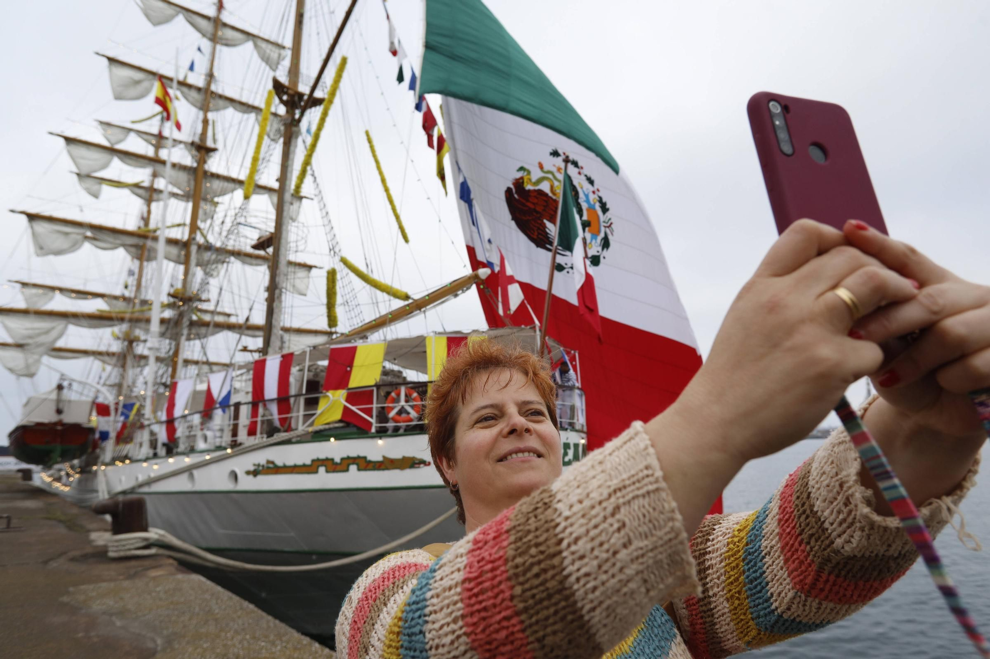 En imágenes: Así es el «Cuauhtémoc», el imponente barco de México que acaba de llegar a Gijón