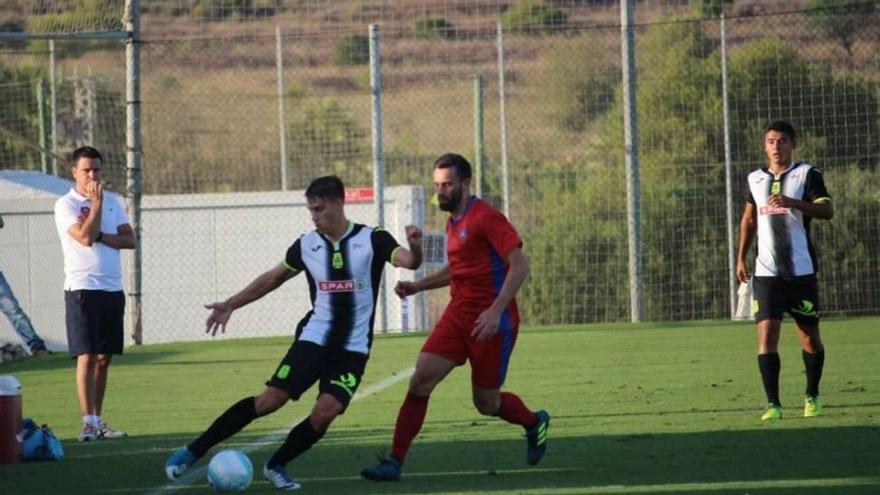 Imagen del amistoso de ayer en La Manga.