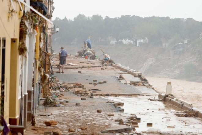 El paso de la dana por la costa mediterránea, en imágenes