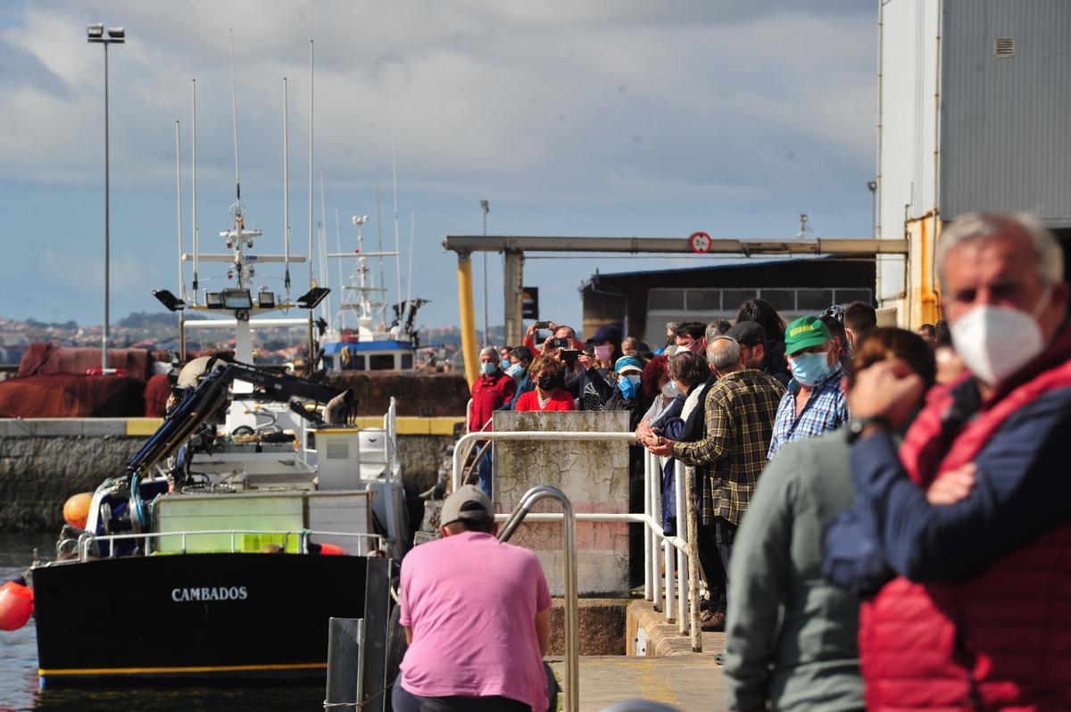 La protesta desarrollada en Cambados.