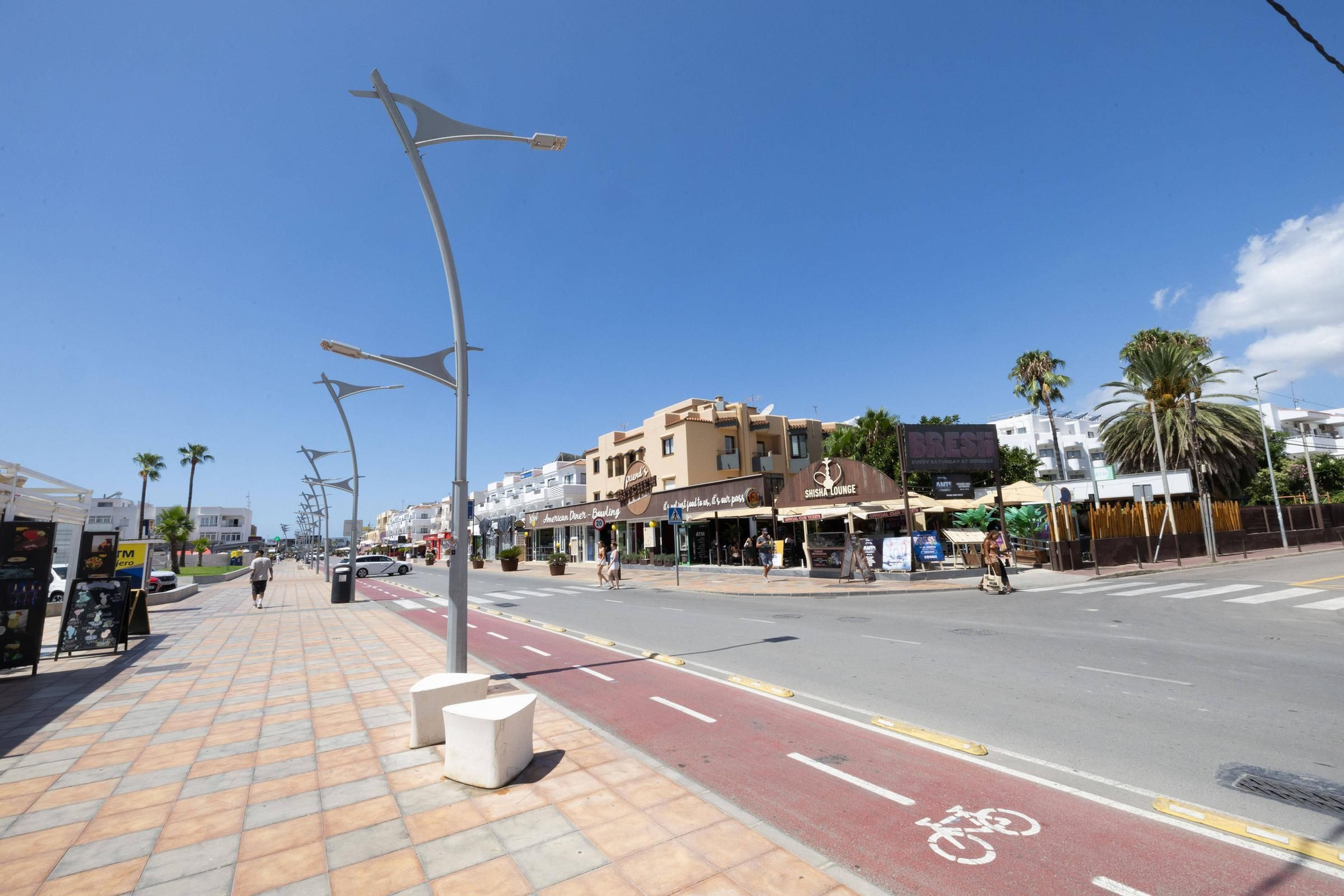Aquí están las fotos de la adaptación de las calles de Ibiza al cambio climático