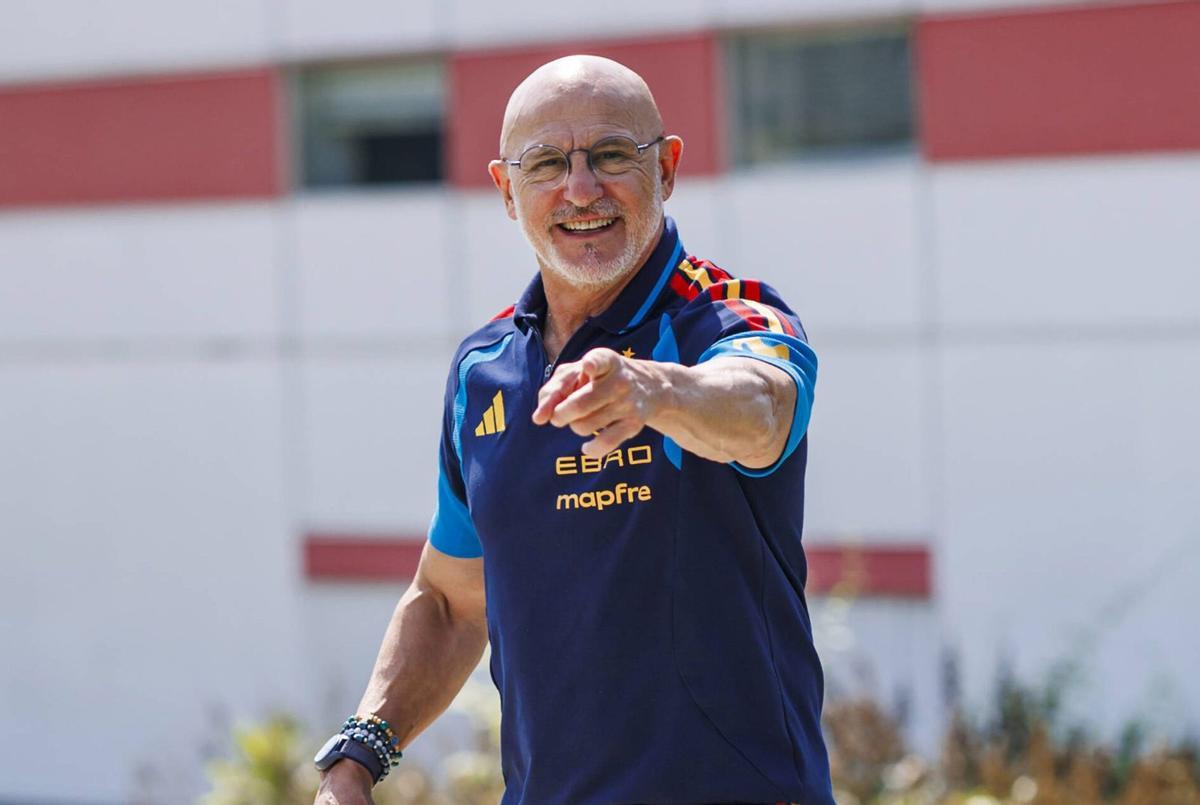 Luis de la Fuente, ahir abans de l’entrevista. | PABLO GARCÍA