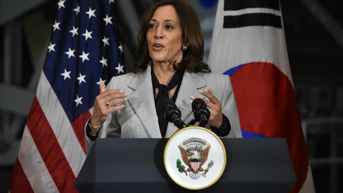 Archivo - La vicepresidenta de EEUU y candidata demócrata a la Casa Blanca, Kamala Harris.