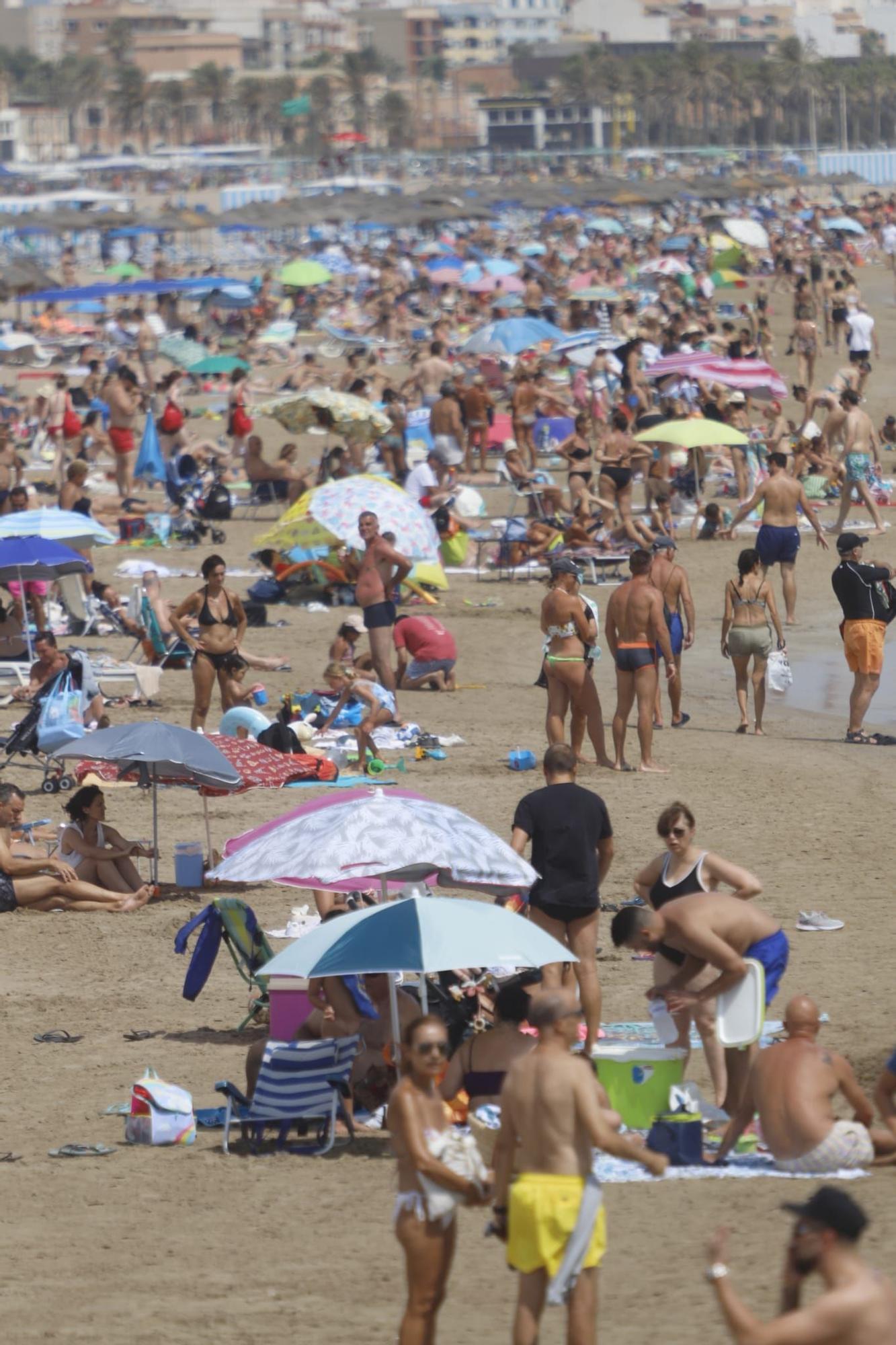 Playas llenas el último fin de semana de julio