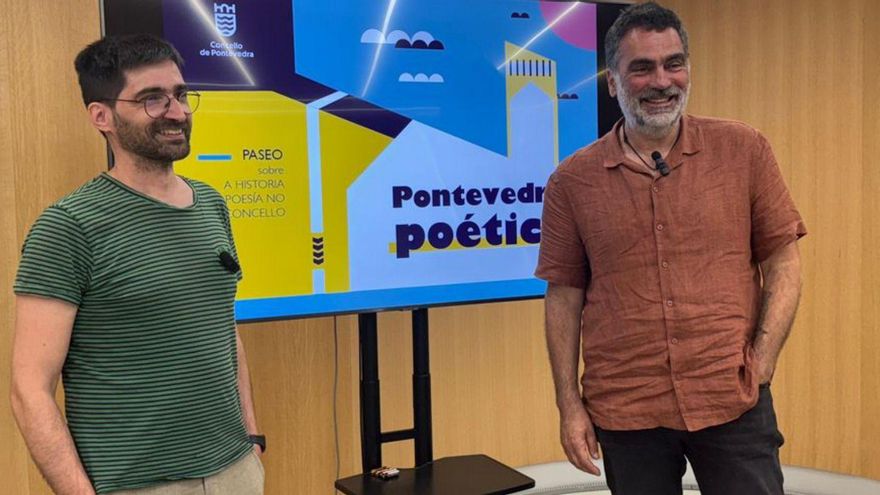 Óscar Senra e Demetrio Gómez, la presentación do proxecto. |  FdV