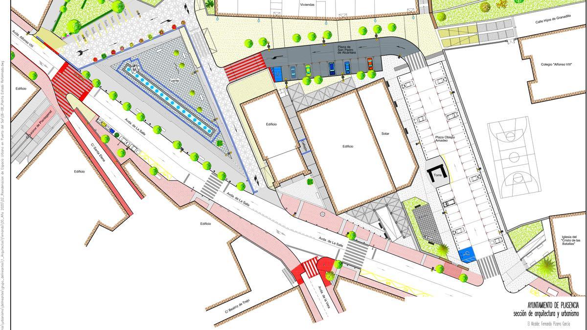 Plano de cómo quedará la puerta del Sol.