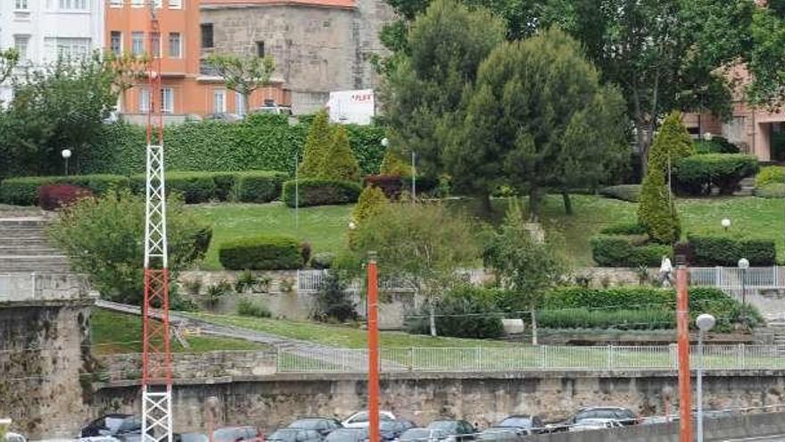 Jardines de A Maestranza, lugar en el que ocurrió el accidente.