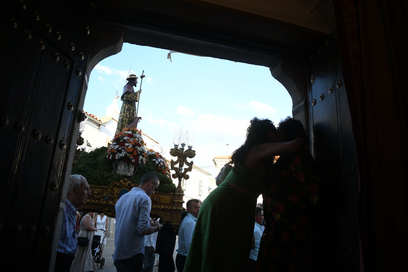 Alfombras de sal y colores en Dos Torres