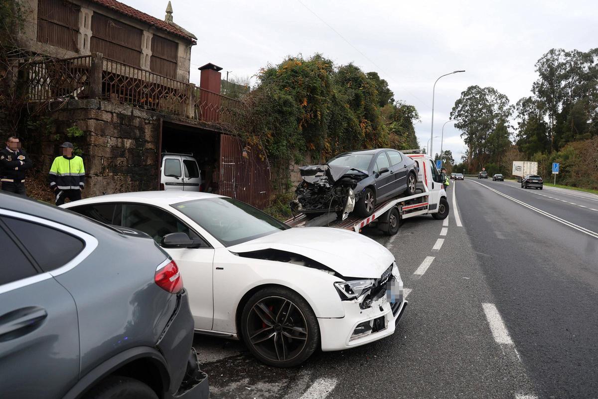 Accidente por una salida de vía en el mes de diciembre