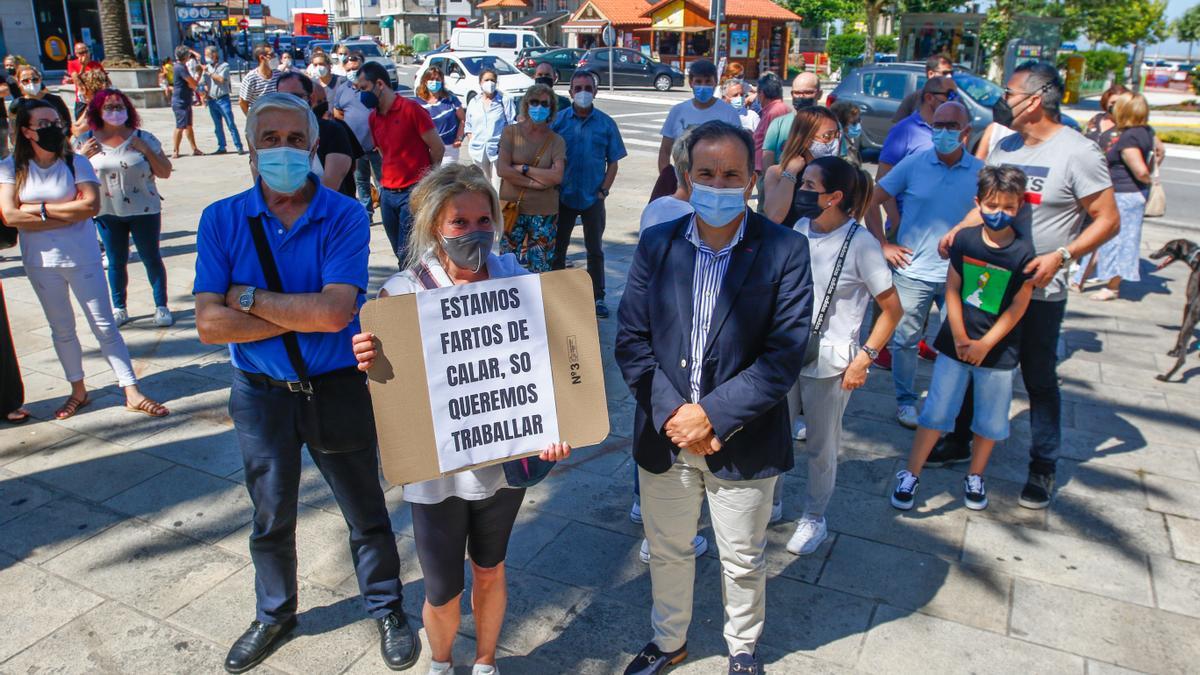 Cambados se echó a la calle para denunciar una situación que considera injusta.