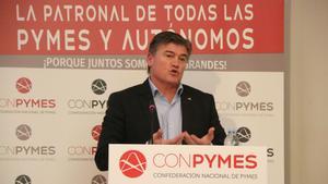 El vicepresident de la patronal espanyola Conpymes i president de Pimec, Antoni Cañete
