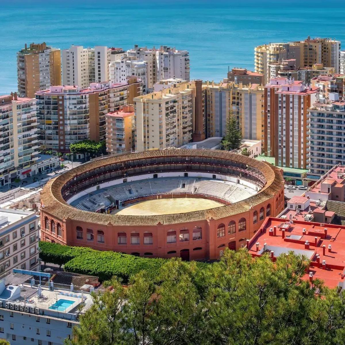 Vista de la plaza de toros de La Malagueta.
