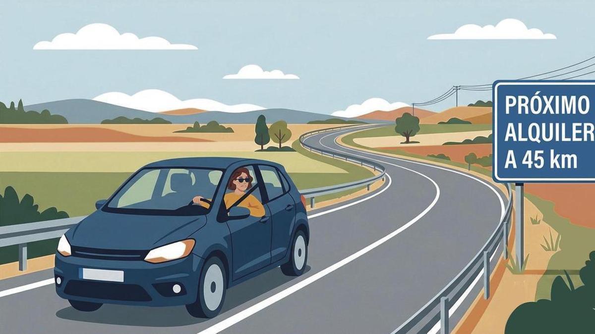 A 45 kilómetros de distancia