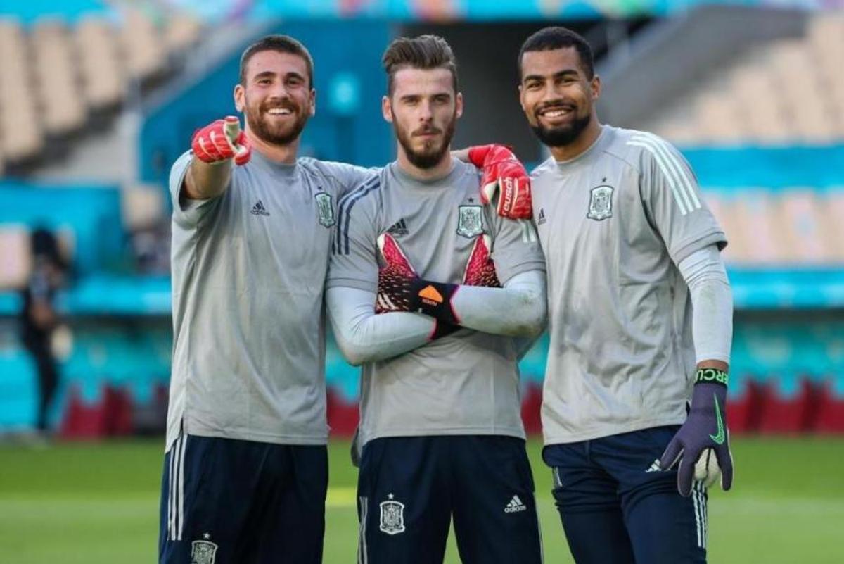 Unai Simón, David de Gea y Robert Sánchez.
