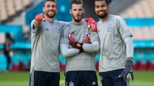 Unai Simón, David de Gea y Robert Sánchez.