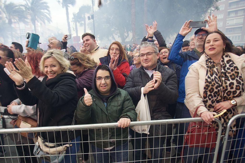 Las mejores imágenes de la 'mascletá' de Murcia