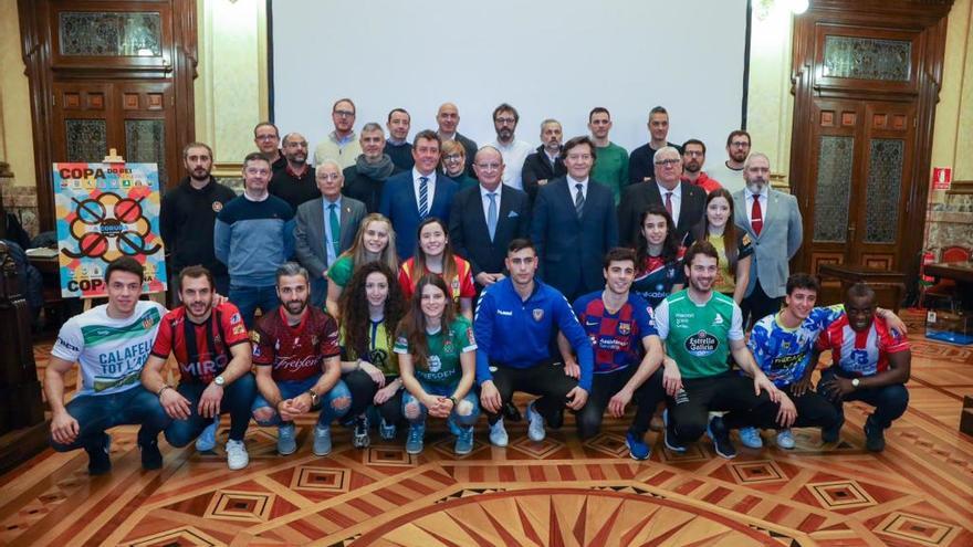 Representantes de los equipos que participan en la Copa del Rey y de la Reina.