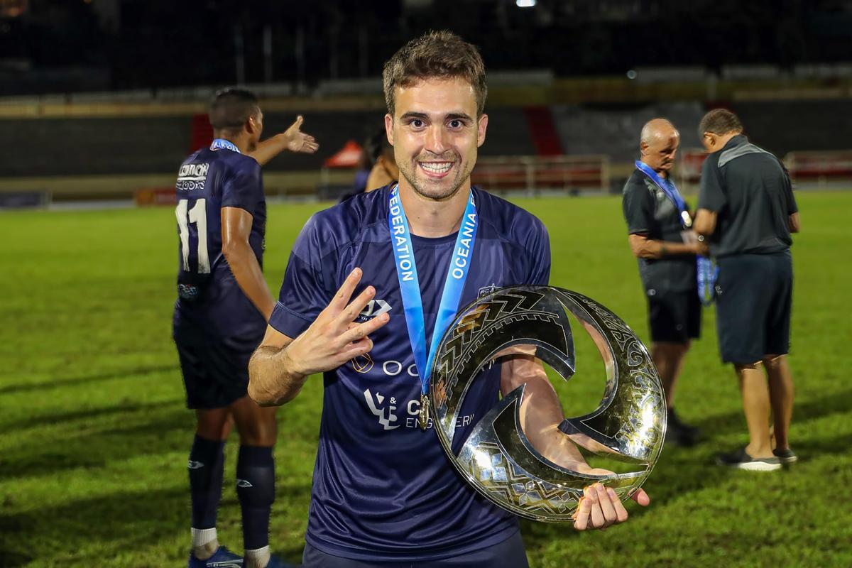 Gerard Garriga, uno de los jugadores más destacados del fútbol en Nueva Zelanda.