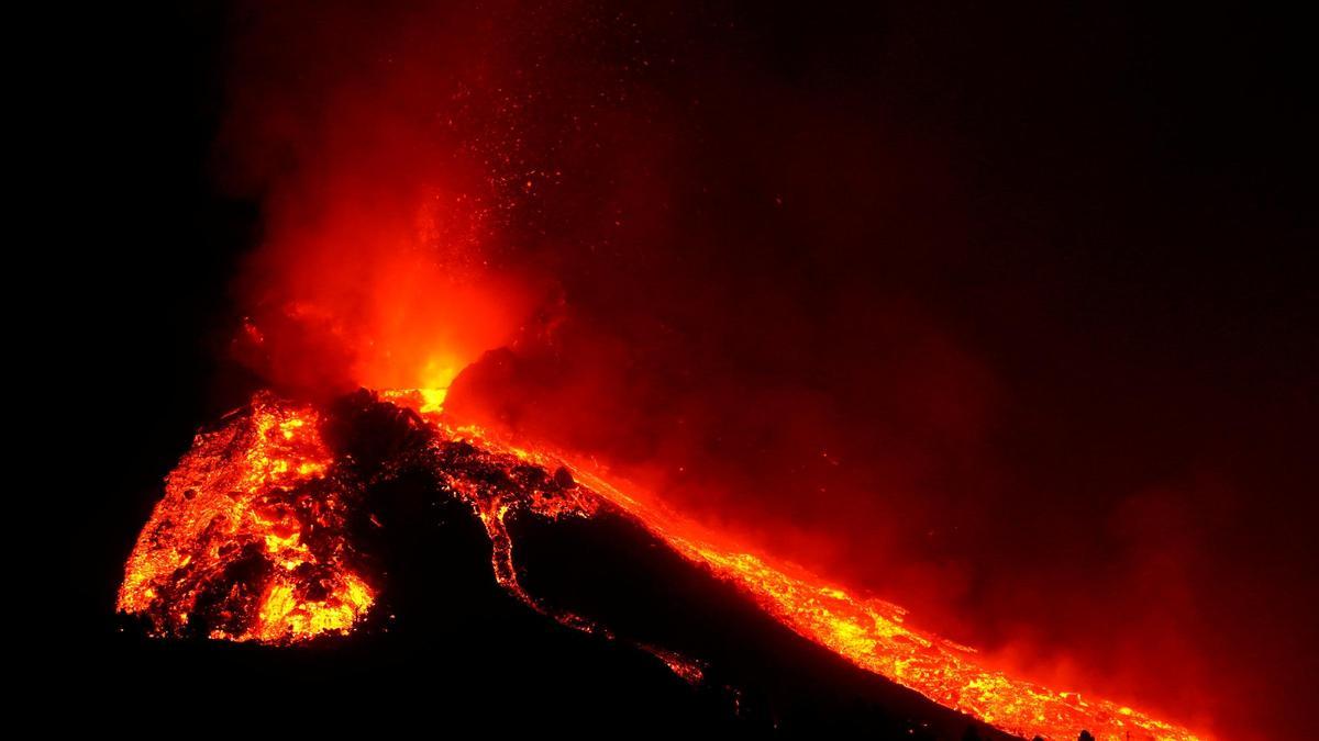 Una imagen del volcán de La Palma.