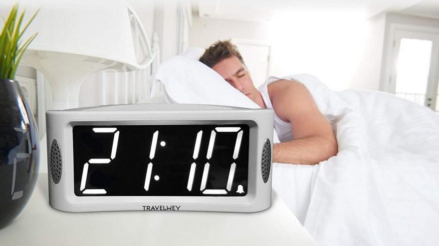 Despertador Para Dormitorio, Radio Reloj Fm Con 180 Pro