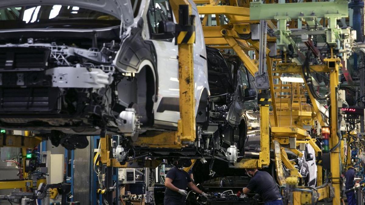 Trabajadores de la factoría de Ford Almussafes, en una imagen de archivo.