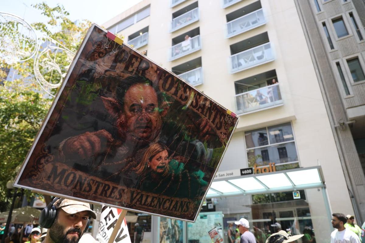 Profesores inundan las calles de Alicante: manifestación de la marea verde este martes